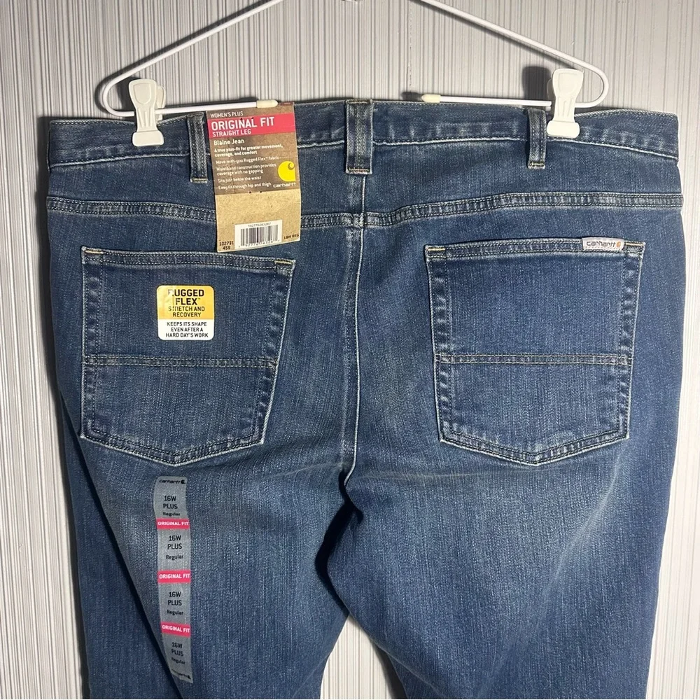 Carhartt NWT Original fit Straight leg Blaine jeans women’s 16W